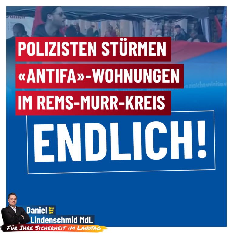 Polizisten stürmen „Antifa“-Wohnungen im Rems-Murr-Kreis – Endlich!